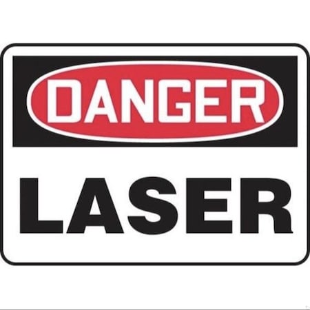 Accuform Radiation & Laser Sign, 7 in H x 10 in W, Accu-Shield MRAD021XP
